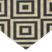 Elegantes, modernes Gold Squares Diamonds Tiles-Mu Tischdecke (Schrägansicht)