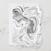 Elegantes modernes Gold Tiara, Einladung aus Silbe (Rückseite)