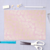 Elegantes modernes Gold u. rosa Ananasmuster Seidenpapier (Handwerk)