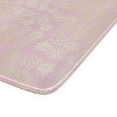 Elegantes modernes Gold- und Ananas-Muster Schneidebrett (Ecke)