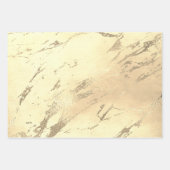 Elegantes, modernes Gold Weihnachtsmuster Geschenkpapier Set (Vorderseite 3)