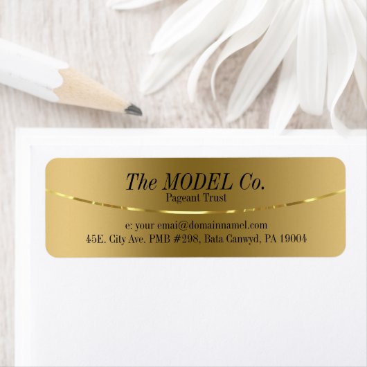 Elegantes modernes Golddesign (Insitu)