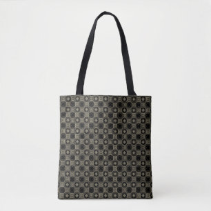 Elegantes modernes goldenes Art Deco Muster mit qu Tasche