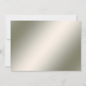 Elegantes modernes Goldenes Dekorativ Save the Dat Save The Date (Rückseite)