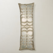 Elegantes, modernes Goldenes Dekoratives Kissen (Rückseite (Vertikal))