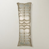 Elegantes, modernes Goldenes Dekoratives Kissen (Vorderseite Vertikal)