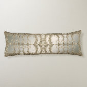 Elegantes, modernes Goldenes Dekoratives Kissen (Rückseite)