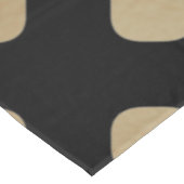 Elegantes, modernes goldfarbenes, abgerundetes Fli Tischdecke (Schrägansicht)