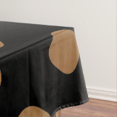 Elegantes, modernes goldfarbenes, abgerundetes Fli Tischdecke (Beispiel)