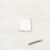 Elegantes, modernes, goldfarbenes abstraktes Muste Post-it Klebezettel (Auf Schreibtisch)