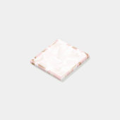 Elegantes, modernes, goldfarbenes abstraktes Muste Post-it Klebezettel (angewinkelt)