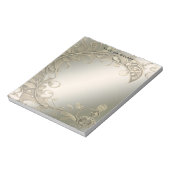 Elegantes, modernes, goldfarbenes Notizblock (Rotiert)