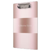 Elegantes, modernes Goldmuster der Küken-Rose Klemmbrett (Links)