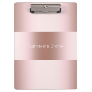 Elegantes, modernes Goldmuster der Küken-Rose Klemmbrett