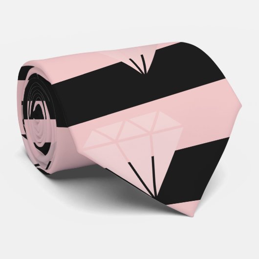 Elegantes, modernes Goldstrickermuster der Rose Krawatte (Gerollt)