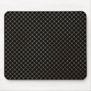 Elegantes modernes Goldzaun-Kettenmuster Mousepad