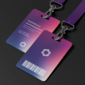 Elegantes modernes Gradient-Ombre-Design für profe Ausweis