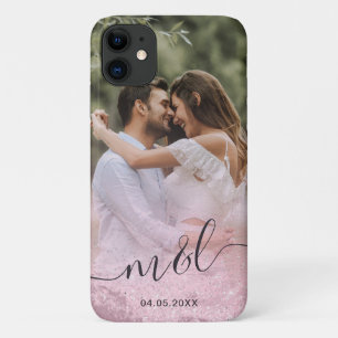 Elegantes modernes Gradienten Rose Gold Glitzer Fo Case-Mate iPhone Hülle