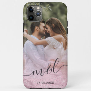 Elegantes modernes Gradienten Rose Gold Glitzer Fo Case-Mate iPhone Hülle