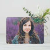 ELEGANTES MODERNES GRADUAT EINLADUNG (Stehend Vorderseite)