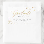 ELEGANTES MODERNES GRADUAT RECHTECKIGER AUFKLEBER (Tasche)