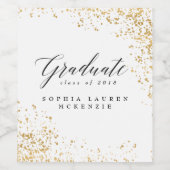 ELEGANTES MODERNES GRADUAT WEINETIKETT (Einzelnes Label)