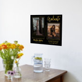 Elegantes modernes Graduate Script Text Two Foto Foliendrucke (Ablage(Küche))