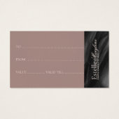 Elegantes, modernes Green Brown Foto Haarstudio (Rückseite)