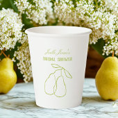 Elegantes, modernes Green Perfect Pear Brautparty Pappbecher