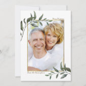 Elegantes Modernes Grün Weihnachten Foto (Vorderseite)