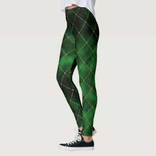Elegantes modernes grünes leggings