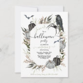 Elegantes modernes Halloween-Party Einladung (Vorderseite)