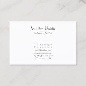 Elegantes, modernes, handgeschriebenes Skript Mini Visitenkarte (Vorderseite)