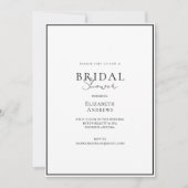 Elegantes, modernes, handgeschriebenes, weißes Bra Einladung (Vorderseite)