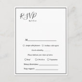 Elegantes modernes Hochzeitsangebot UAWG Begleitkarte (Vorderseite)