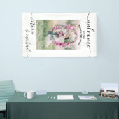 Elegantes modernes Hochzeitsbild Foto Willkommen Banner (Messeveranstaltung)