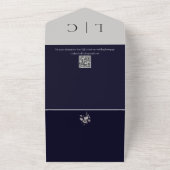 Elegantes modernes Hochzeitsfest mit UAWG All In One Einladung (Außenbereich)