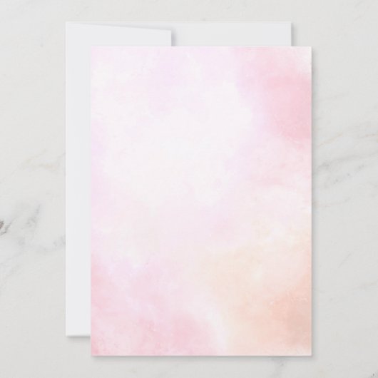 Elegantes modernes Hochzeitskleid-Brautparty Einladung (Rückseite)