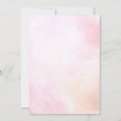 Elegantes modernes Hochzeitskleid-Brautparty Einladung (Rückseite)