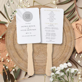 Elegantes modernes Hochzeitslogo-Programm Fächer
