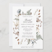 Elegantes modernes Hochzeitsszitat für Wildblumen  Einladung (Vorderseite)