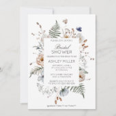 Elegantes modernes Hochzeitsszitat für Wildblumen Einladung (Vorderseite)