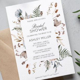 Elegantes modernes Hochzeitsszitat für Wildblumen  Einladung