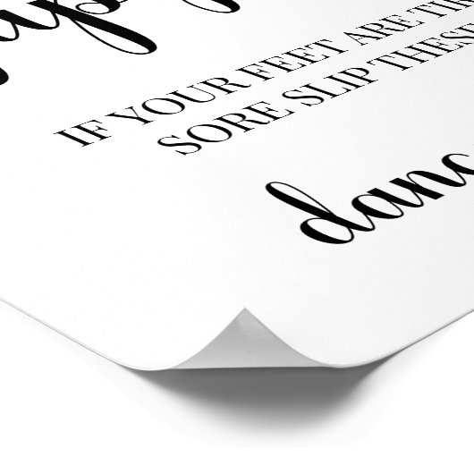 Elegantes modernes Hochzeitstil Drehend Flop Danci Poster (Ecke)