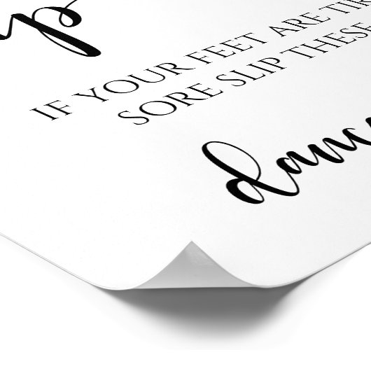 Elegantes modernes Hochzeitstil Drehend Flop Danci Poster (Ecke)