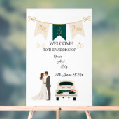 Elegantes modernes Hochzeitswillkommen Akryllische Acrylschild (Neutral)