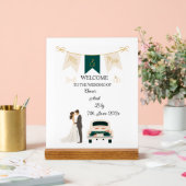 Elegantes modernes Hochzeitswillkommen Akryllische Acrylschild (Hochzeit)