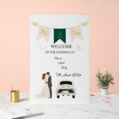 Elegantes modernes Hochzeitswillkommen Akryllische Acrylschild (Hochzeit)