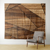 Elegantes modernes Holzmuster Wandteppich (Beispiel (Horizontal))