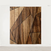 Elegantes modernes Holzmuster Wandteppich (Vorderseite)